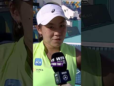 A taste of home for Janice Tjen 🤗 #MubadalaAbuDhabiOpen