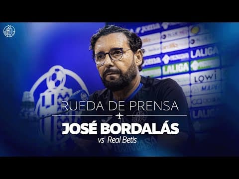 EN DIRECTO | Rueda de prensa de José Bordalás