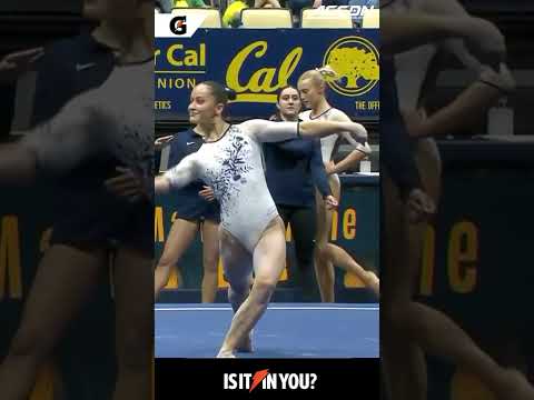 Pure power and polish on the floor by Tonya Paulsson ✨ #cal #gymnastics #collegegymnastics