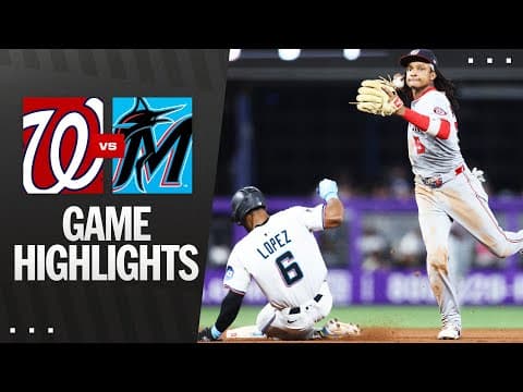 Nationals vs. Marlins Game Highlights (9/9/25) | MLB Highlights