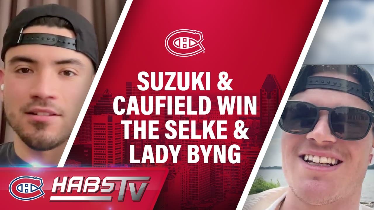 Suzuki and Caufield on winning the Selke and Lady Byng, respectively | LIVE PRESS CONFERENCE