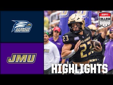 Georgia Southern Eagles vs. James Madison Dukes | Full Game Highlights | ESPN College Football