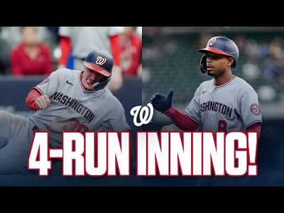 Nationals Rally For 4 Runs In The 7th-Inning vs. the Brewers | Full Inning