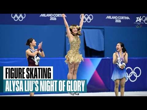 Alysa Liu reacts to winning gold after free skate