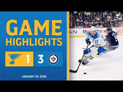 Game Highlights: Jets 3, Blues 1