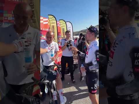 Mikkel Bjerg got goosebumps when he heard team mate Joao Almeida had conquered l’Angliru 😍📻