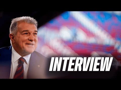 INTERVIEW REVIEWING 2021–26 MANDATE WITH PRESIDENT JOAN LAPORTA | FC BARCELONA 🔵🔴