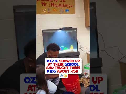 Mr. Albies loves his fishies! And now so do the kids at Lockheed Elementary thanks to Ozzie ❤️