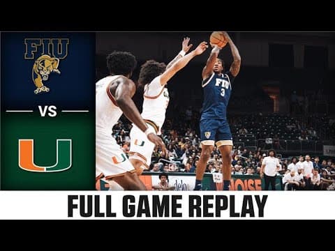 FIU vs. Miami Full Game Replay | 2025-26 ACC Men's Basketball