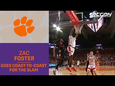 Clemson Freshman Zac Foster Goes Coast-To-Coast For The Slam
