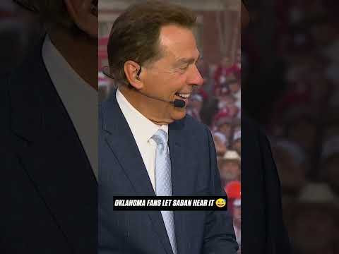 Nick Saban got booed at the start of College GameDay 😂