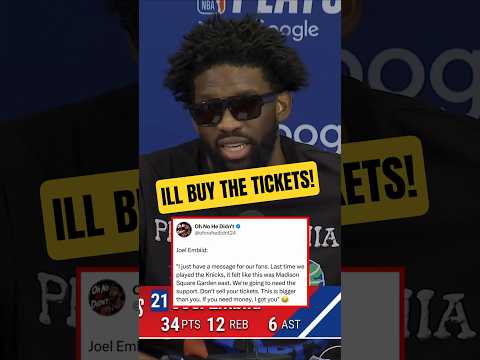 Bro DOESN'T WANT Knicks fans in Philly😮