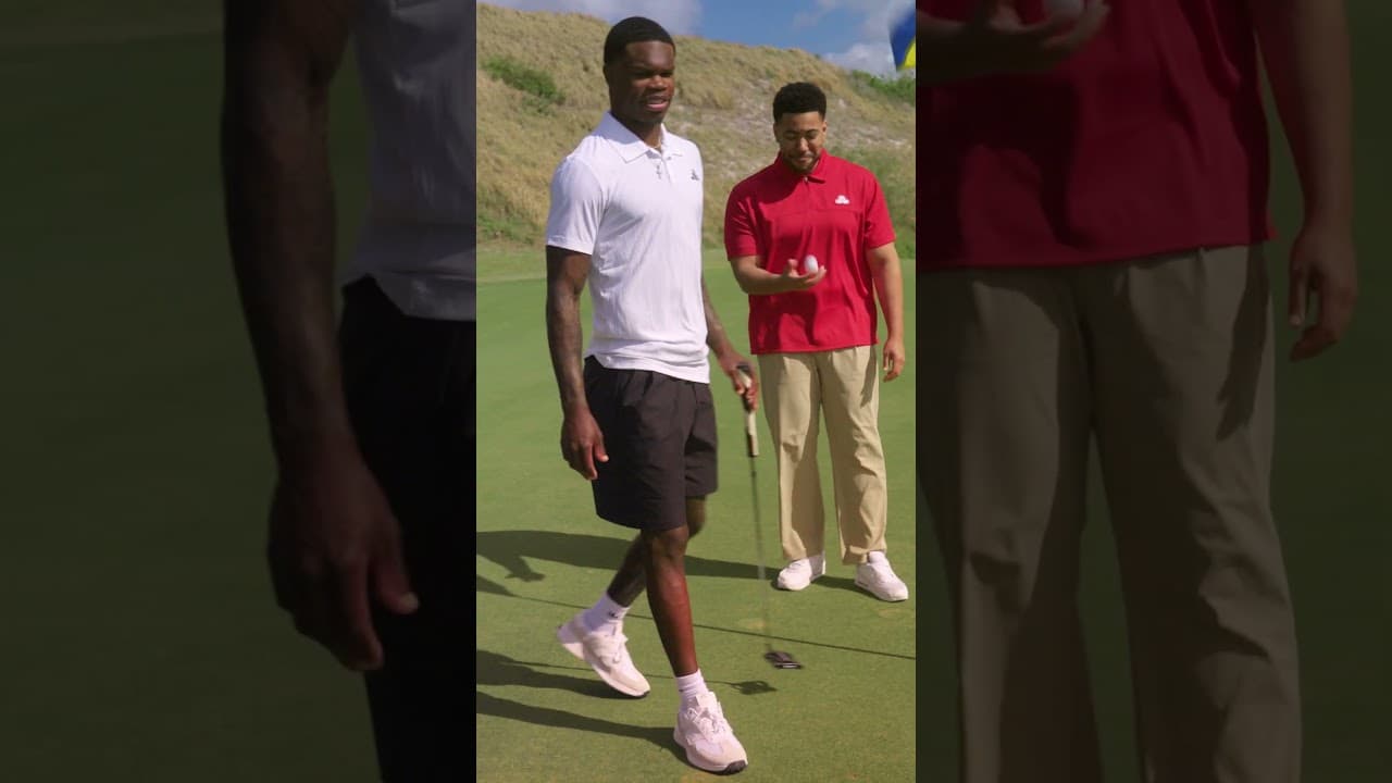 Travis Hunter plays both sides #ad #CaddieAndTheKidPresented @statefarm