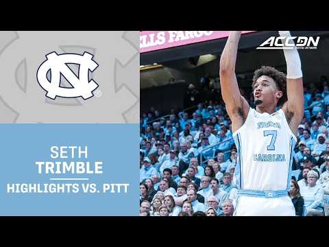 UNC Guard Seth Trimble Highlights vs. Pitt