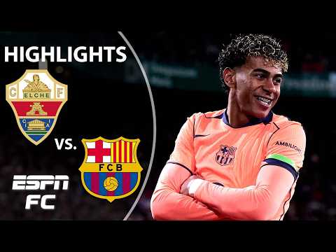 Elche vs. Barcelona | LALIGA Highlights | ESPN FC