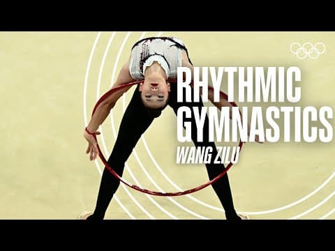 Incredibly Smooth With The Hoop! Wang Zilu DELIVERS! ✨😱 #Paris2024 #MusicMonday