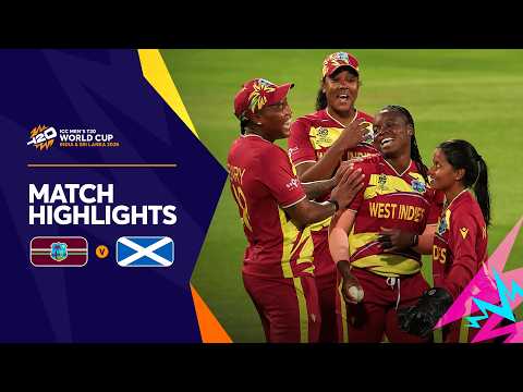West Indies v Scotland | Match Highlights | Women's #T20WorldCup 2026