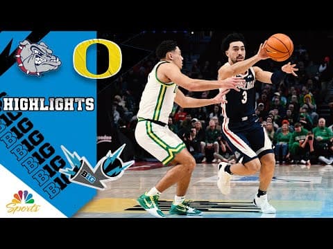 No. 7 Gonzaga vs. Oregon | COLLEGE BASKETBALL HIGHLIGHTS | 12/21/25 | NBC Sports