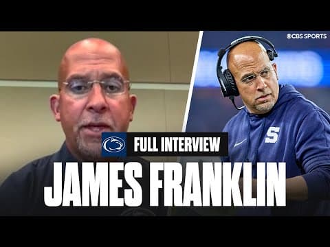James Franklin on the 'championship or bust' narrative around Penn State, Parsons trade reaction