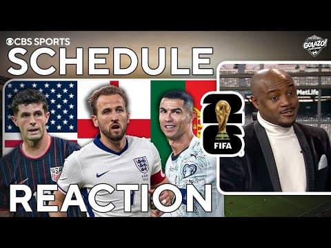 REACTING to 2026 World Cup Schedule | Who has the TOUGHEST ROAD to the final? | Golazo Matchday