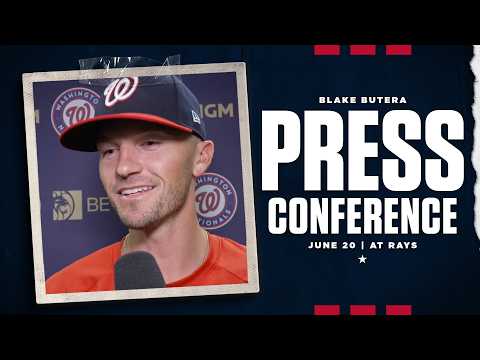 Blake Butera Press Conference | Nationals at Rays | June 20, 2026