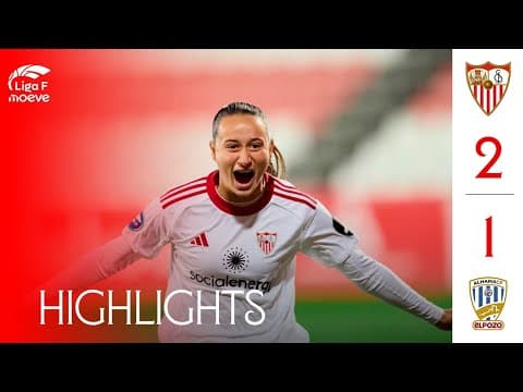 Sevilla FC Femenino - Alhama CF (2-1) Liga F Moeve | Resumen
