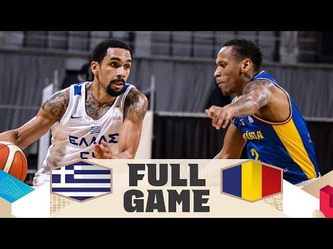 Greece v Romania | Full Basketball Game | FIBA Basketball World Cup 2027 European Qualifiers