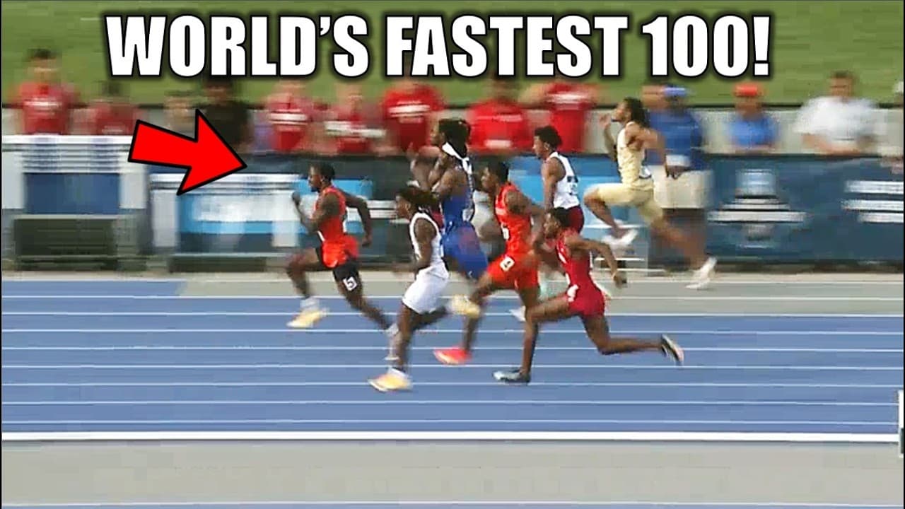 This Is The New Fastest Man In The WORLD! || 2026 NCAA East Regional 100 Meters Was Crazy