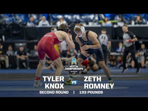 Tyler Knox vs. Zeth Romney: 2025 NCAA wrestling second round (133 lbs.)