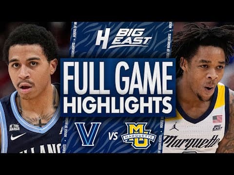Villanova vs Marquette - FULL GAME HIGHLIGHTS | January 10, 2026 | BIG EAST College Basketball