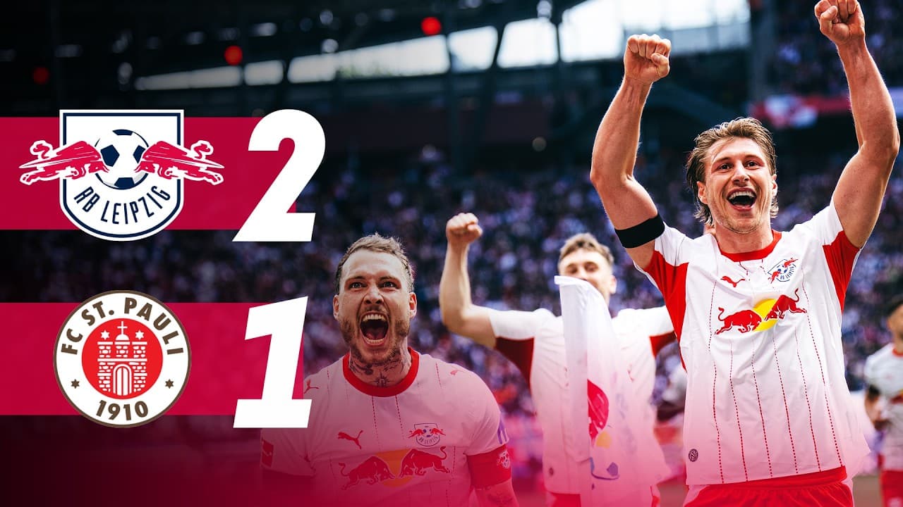 Champions League return & LOCKER ROOM PARTY! 🔥🎥 | St Pauli - RB Leipzig | Bundesliga Highlights