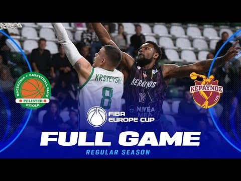 LIVE - KK Pelister v Keravnos BC | FIBA Europe Cup 2025-26 | Regular Season