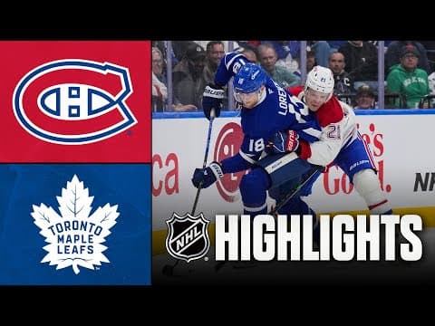 NHL Highlights | Canadiens vs. Maple Leafs | September 27, 2025