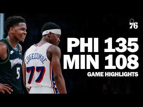 Game Highlights: Sixers Pick Up Win in Minnesota