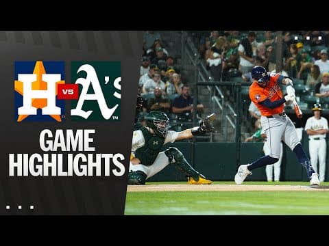 Astros vs. A's Game Highlights (9/24/25) | MLB Highlights