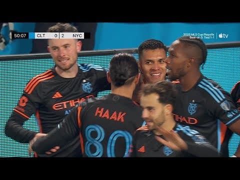 Alonso Martínez DEADLY COUNTER ATTACK for NYCFC!! | 2025 Audi MLS Cup Playoffs