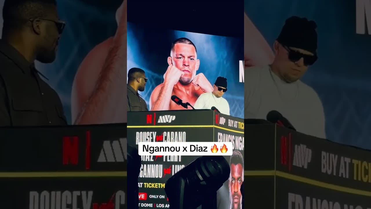 All respect between Francis Ngannou and Nate Diaz 🙌