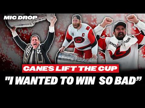 The Carolina Hurricanes Lift The Cup | Stanley Cup Final Game 6 Mic Drop