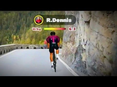 Rohan Dennis VIRTUALLY DROPPING Remco Evenepoel : Rouvy Tour de Suisse Stage 1