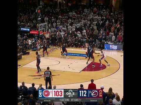 THE CAVS TIES THE EASTERN CONFERENCE SEMIFINALS WITH PISTONS 2-2 🚨