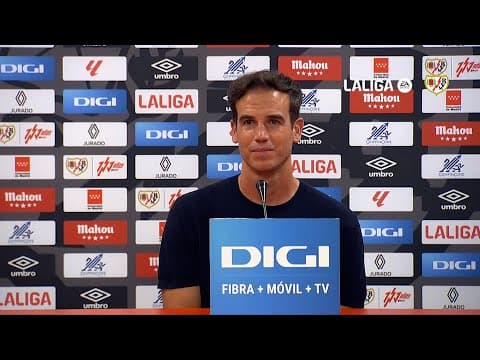 Rueda de prensa de Íñigo Pérez tras la clasificación del Rayo Vallecano para Europa