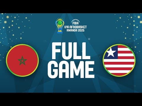 LIVE - Morocco v Liberia | FIBA U16 AfroBasket 2025 | Group Phase