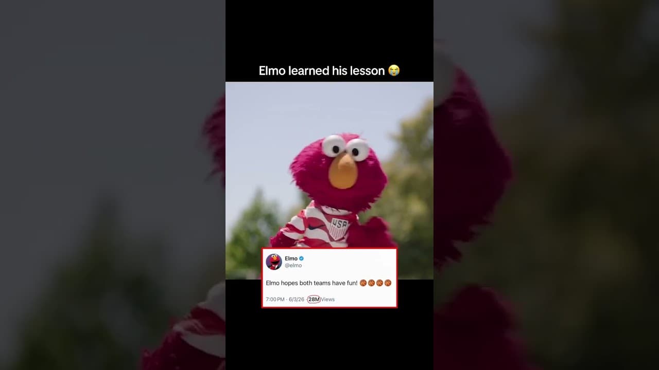 Bro saw the videos 😭😭😭 (via Elmo/X)