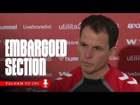 Fulham FC Press Conference | Embargoed Section