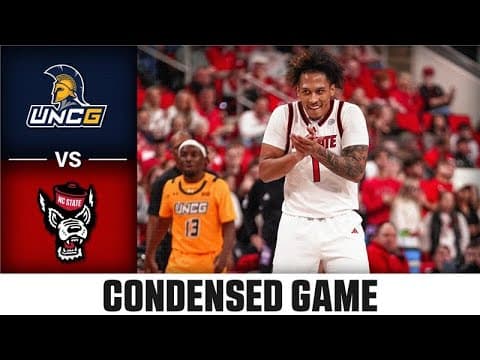 UNC Greensboro vs. NC State Condensed | 2025-26 ACC Men's Basketball