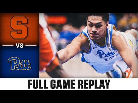 Syracuse vs. Pitt Full Game Replay | 2025-26 ACC Men's Basketball