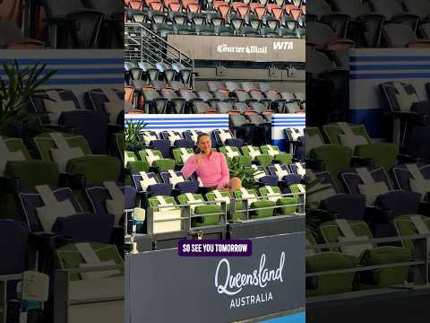 Where’s Marta?! 🔍 #WTA #BrisbaneTennis #MartaKostyuk