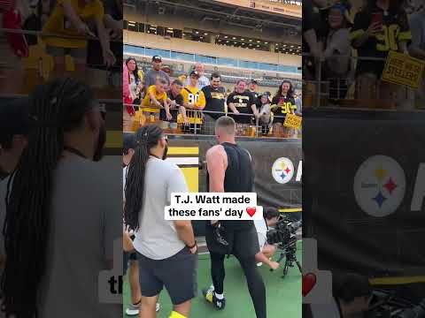A gift from T.J. Watt 👏 (via NFL)
