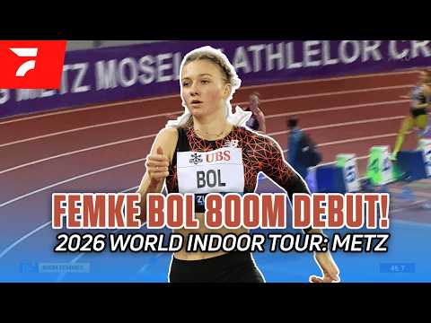 Femke Bol Sets Dutch National Record In 800m Debut At World Indoor Tour: Metz!