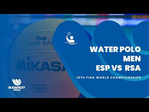 (Full Event) Water Polo | Men | ESP vs RSA | #finabudapest2022